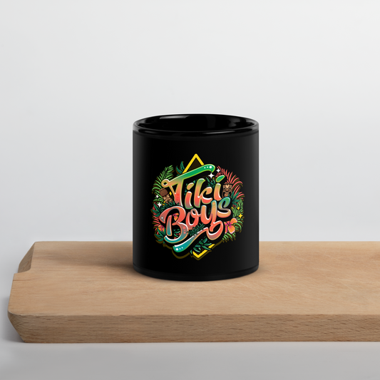 Tiki Boys Black Glossy Mug