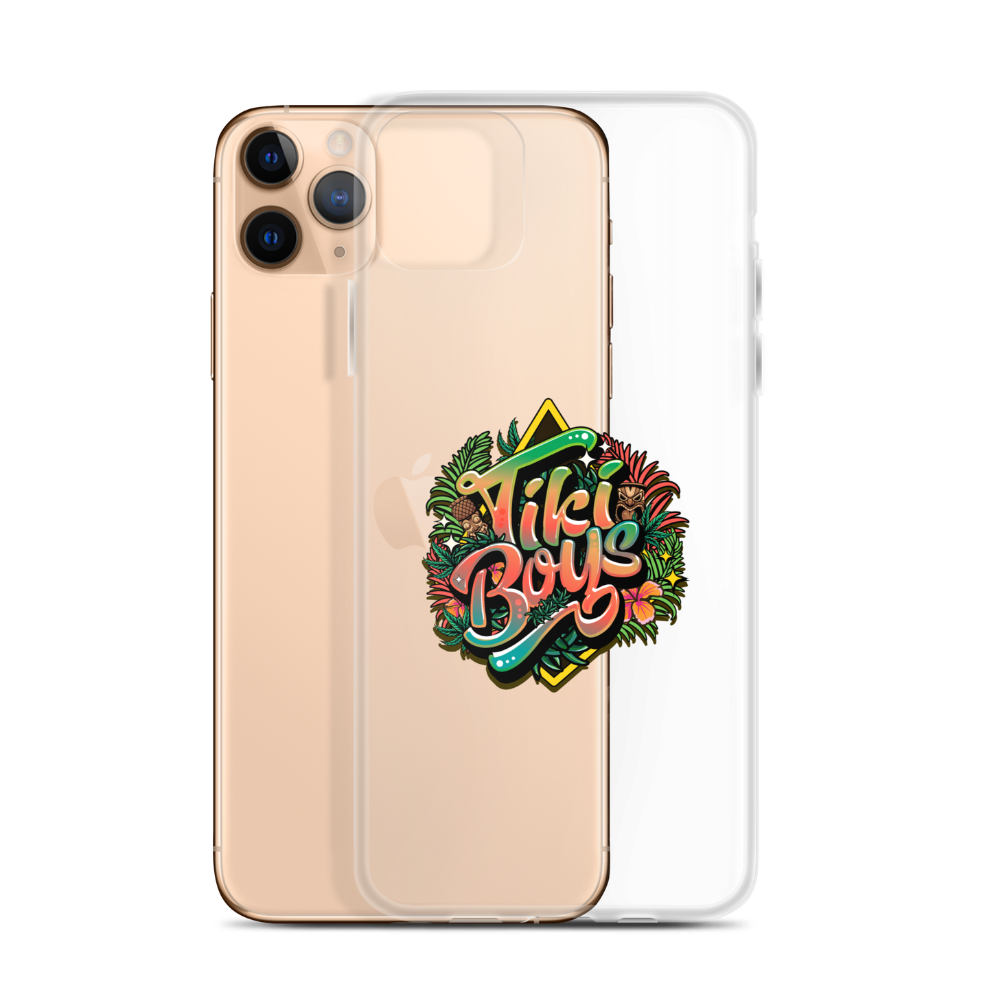 Tiki Boys Clear Case for iPhone®
