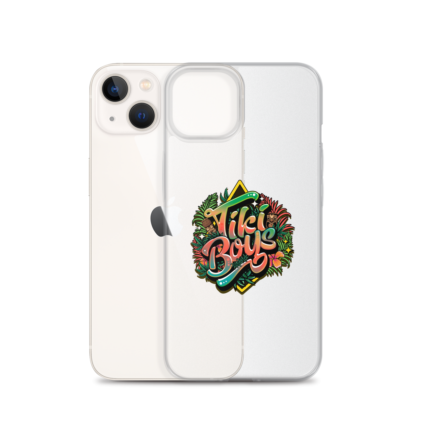 Tiki Boys Clear Case for iPhone®