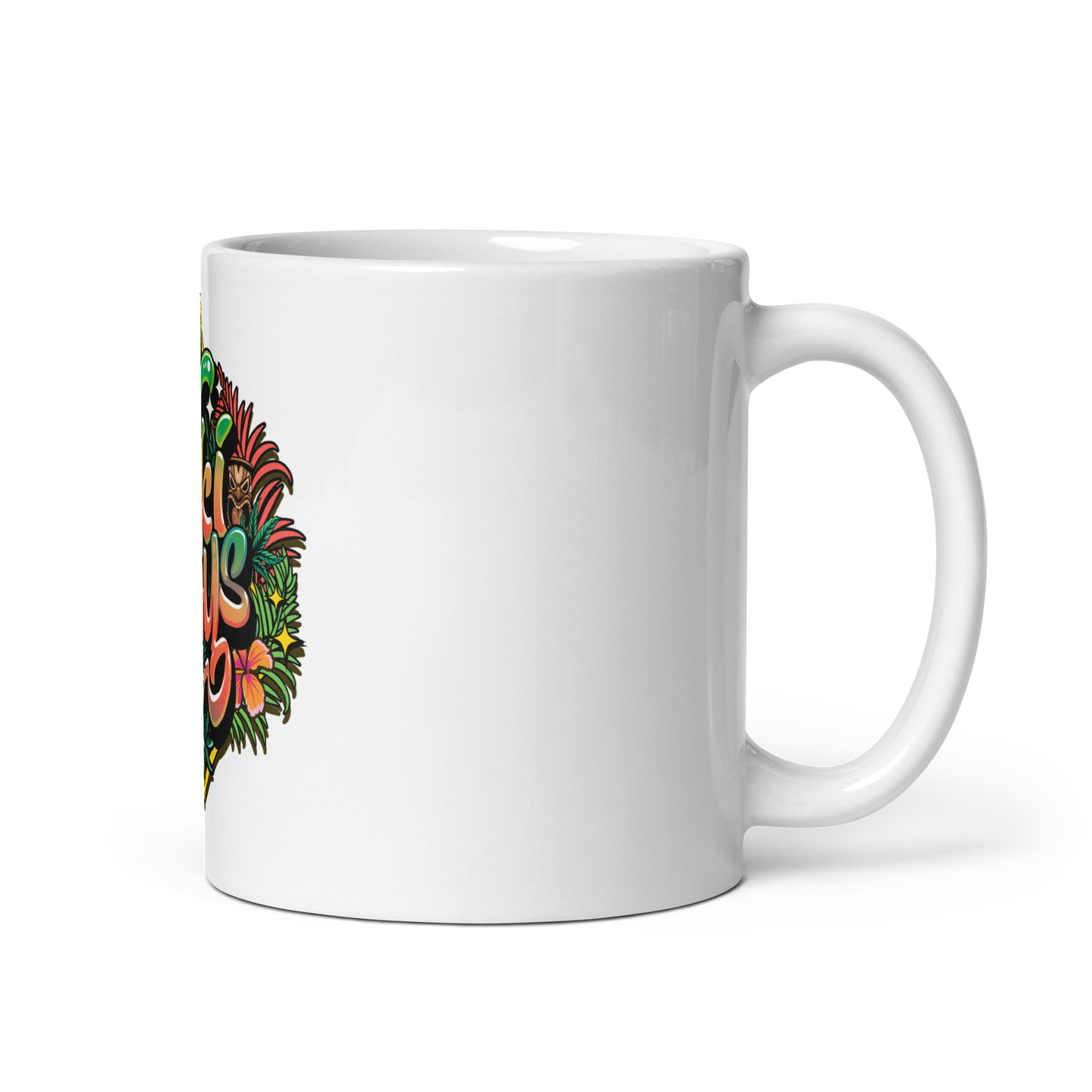 Tiki Boys White glossy mug
