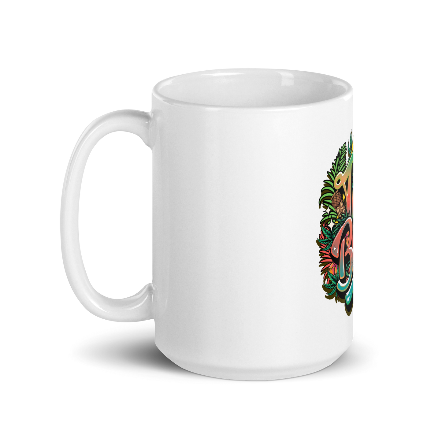 Tiki Boys White glossy mug