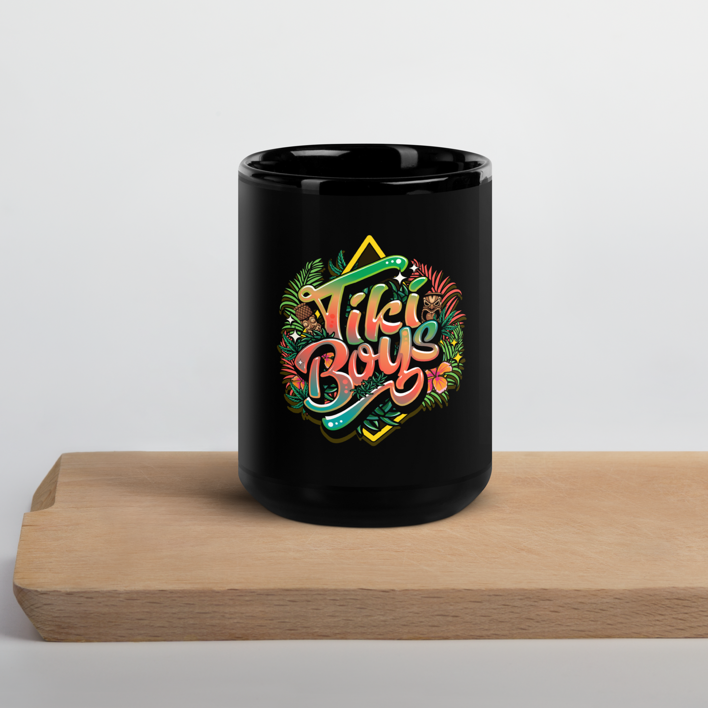 Tiki Boys Black Glossy Mug